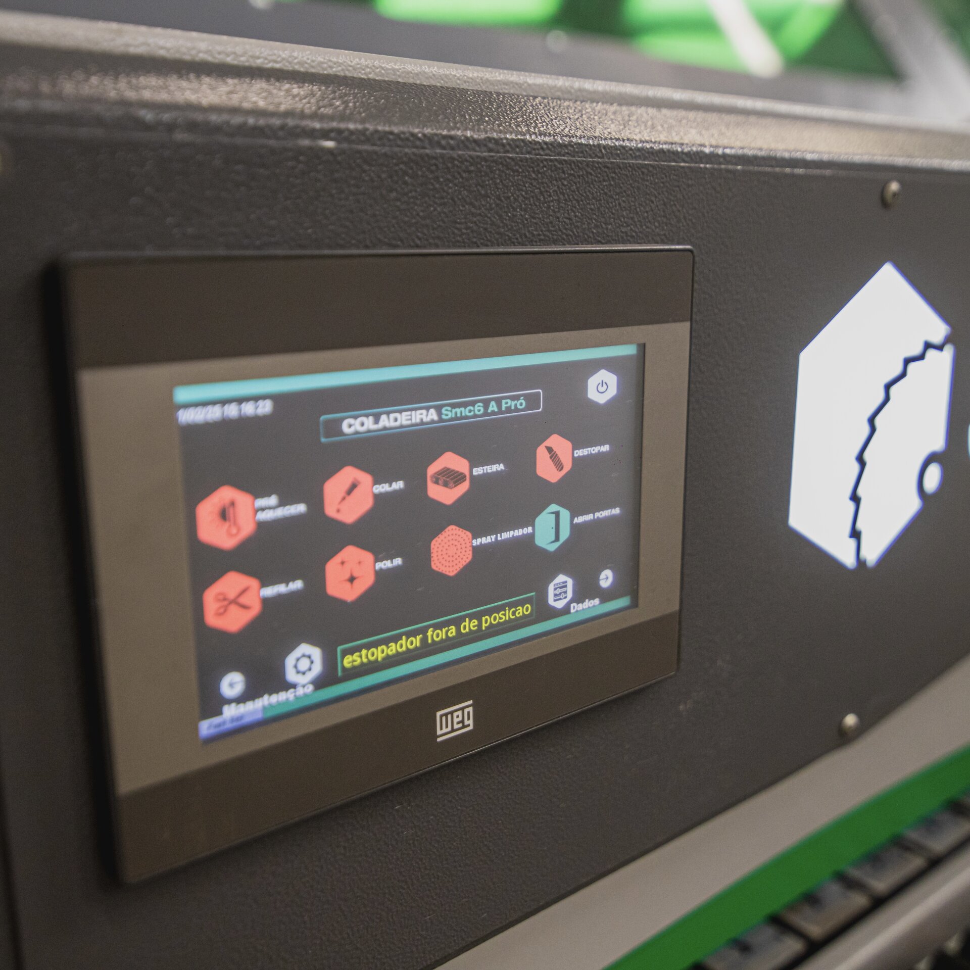 Painel de controle IHM touch screen SmC6A
